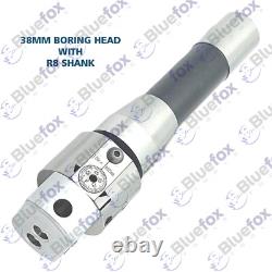 1.5/38mm Boring Head R8 Shank 8MM Carbide Boring Bar 5Pcs Set For Milling