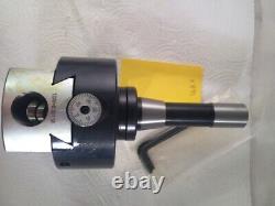 1 NEW 4'' PRECISION ADJUSTABLE BORING HEAD WITH R-8 SHANK w. 1 hole (X891)