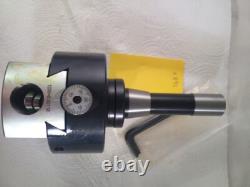 1 NEW 4'' PRECISION ADJUSTABLE BORING HEAD WITH R8 SHANK w. 1 hole (X891)