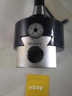 1 NEW 4'' PRECISION ADJUSTABLE BORING HEAD WITH R8 SHANK w. 1 hole (X891)
