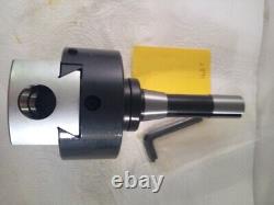 1 NEW 4'' PRECISION ADJUSTABLE BORING HEAD WITH R8 SHANK w. 1 hole (X891)