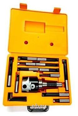 1001-0107 3 Piece Boring Tool Set 3 Inch Head / 3 Head Size, R8 Shank Taper