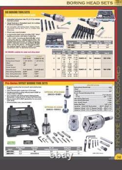 1001-0201 Indexable Tool Set 2 Boring Head R8 Shank 4 Boring Bars