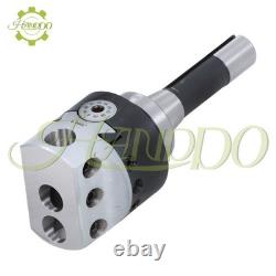 10Pcs Carbide Indexable Tipped 3/4 Boring Bar Set + 3Inch Boring Head R8 Shank