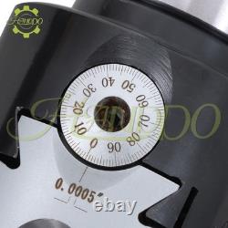 10Pcs Carbide Indexable Tipped 3/4 Boring Bar Set + 3Inch Boring Head R8 Shank