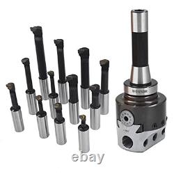 12-Pack Set 3 Boring Head R8 Shank 3/4 Carbide Boring Bar, Replacement
