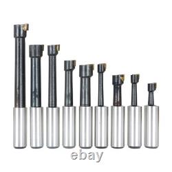 12Pcs 3/4 3 Boring Head With R8 Shank and Carbide Boring Bar Set For Milling
