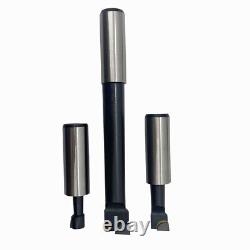 12Pcs 3 Boring Head Set R8 Shank & 3/4 Carbide Boring Bar For Drilling Machine