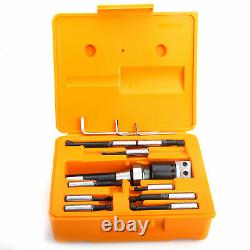 14Pcs Boring Head 1/2 Boring Bar 2 Boring Head R8-F1 Shank Holder Drill Bits