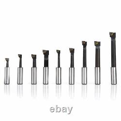 14Pcs Boring Head 1/2 Boring Bar 2 Boring Head R8-F1 Shank Holder Drill Bits