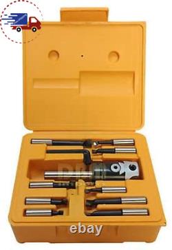 2 BORING HEAD STRAIGHT SHANK and 9 PC 1/2 BORING BAR SET