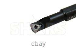 2 Boring Head + 3/4 Straight Shank + 4pcs 1/2 Indexable Boring Bar Set #