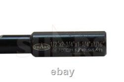 2 Boring Head + 3/4 Straight Shank + 4pcs 1/2 Indexable Boring Bar Set #