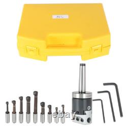 2 Boring Head (7/8-20) With MT2 Shank and 9Pcs 1/2 Shank Boring Bar Set