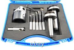 2 Boring Head Kit With Mt2 & Mt3 Shanks, Boring Bars & Fly Cutter (1061-0074)