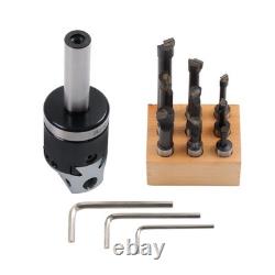 2 Boring Head Set with 3/4 Shank and 9 Pack 1/2 C6 Boring Bar Kit