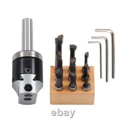 2 Boring Head Set with 3/4 Shank and 9 Pack 1/2 C6 Boring Bar Kit