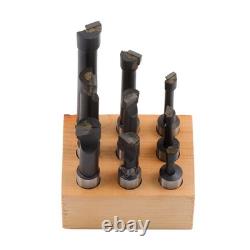 2 Boring Head Set with 3/4 Shank and 9 Pack 1/2 C6 Boring Bar Kit
