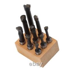 2 Boring Head Set with 3/4 Shank and 9 Pack 1/2 C6 Boring Bar Kit