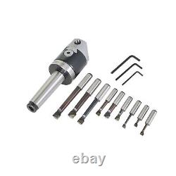 2 Inch Boring Head MT3 Shank 3/8 Inch 16 Thread Boring Tool Set Steel with