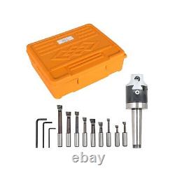 2 Inch Boring Head MT3 Shank 3/8 Inch 16 Thread Boring Tool Set Steel with