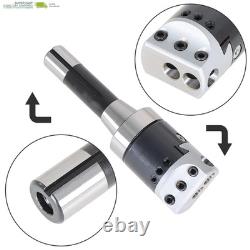 2 Inch Boring Head Set R8 Shank with 9Pcs 1/2 Inch Boring Bar Set 3Pcs Hex Wrenc