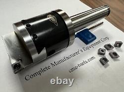 2'' Indexable Adjustable Boring Head w MT3 Arbor & 5 Extra CCMT Inserts #810-IDX