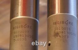 2 x RIGIBORE FINE BORING HEAD 0.005mm DIV DIA 1-1/4 Shank T-6808 Length 4 + 6