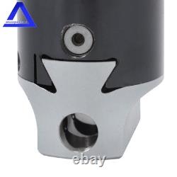 2Inch Boring Head with 1/2 Straight Shank and 9 Pack 1/2 C6 Boring Bar Set