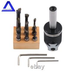 2Inch Boring Head with 3/4 Straight Shank and 9 Pack 1/2 C6 Boring Bar Set