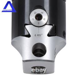 2Inch Boring Head with 3/4 Straight Shank and 9 Pack 1/2 C6 Boring Bar Set