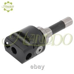 3 Boring Head R8 Shank 1-1/2-18 Thread + 8Pcs Indexable 3/4 Boring Bar Set