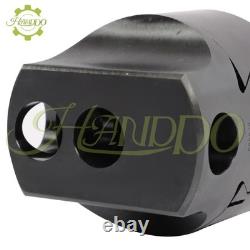 3 Boring Head R8 Shank 1-1/2-18 Thread + 8Pcs Indexable 3/4 Boring Bar Set