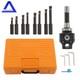 3 Boring Head R8 Shank 1-1/2-18 Threads For Boring + 8 Pcs 3/4 Boring Bar Set