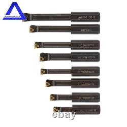 3 Boring Head R8 Shank 1-1/2-18 Threads for Boring + 8 pcs 3/4 Boring Bar Set