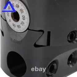 3 Boring Head R8 Shank 1-1/2-18 Threads for Boring + 8 pcs 3/4 Boring Bar Set