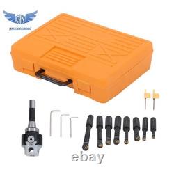 3 Boring Head R8 Shank + 10 pcs Carbide Indexable Tipped 3/4 Boring Bar Set
