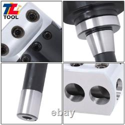 3 Boring Head R8 Shank + 10Pcs Carbide Tipped 3/4 Boring Bar Set End Mills