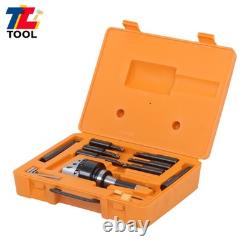 3 Boring Head R8 Shank + 10Pcs Carbide Tipped 3/4 Boring Bar Set End Mills