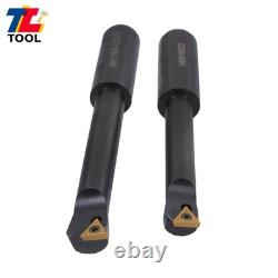 3 Boring Head R8 Shank + 10Pcs Carbide Tipped 3/4 Boring Bar Set End Mills