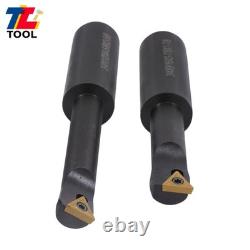 3 Boring Head R8 Shank + 10Pcs Carbide Tipped 3/4 Boring Bar Set End Mills