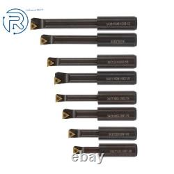 3 Boring Head R8 Shank 3Inch Body Dia Threaded + 8 pcs 3/4 Boring Bar Set