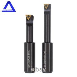 3 Boring Head R8 Shank 7/16×20UNF & 10 Pack Carbide Tipped 3/4 Boring Bar Set