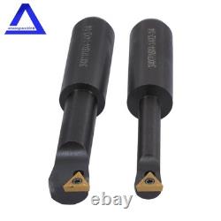 3 Boring Head R8 Shank 7/16×20UNF & 10 Pack Carbide Tipped 3/4 Boring Bar Set