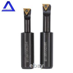 3 Boring Head R8 Shank 7/16×20UNF & 10 Pack Carbide Tipped 3/4 Boring Bar Set