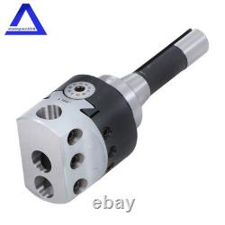 3 Boring Head R8 Shank 7/16×20UNF & 10 Pack Carbide Tipped 3/4 Boring Bar Set