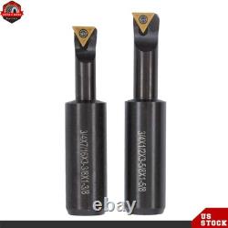 3 Boring Head R8 Shank Size 3/4 Boring Bar Set 7/16×20UNF Indexable Tipped