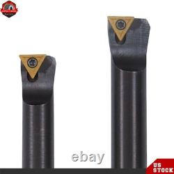 3 Boring Head R8 Shank Size 3/4 Boring Bar Set 7/16×20UNF Indexable Tipped