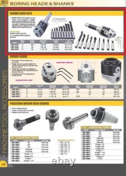3'' Boring Head R8 Shank With 12 Carbide Boring Bars