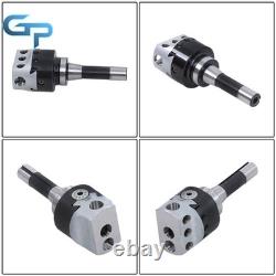 3 Boring Head R8 Shank and 10Pcs 3/4 Carbide Tipped Boring Bar Set End Mills